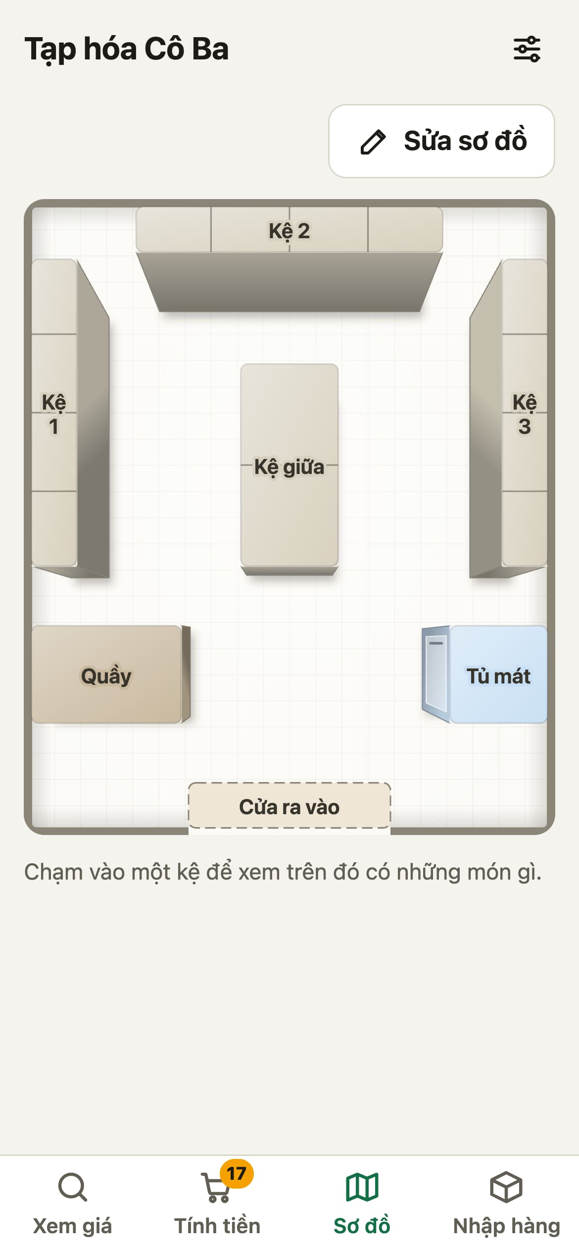 sơ đồ quầy, tự thiết kế